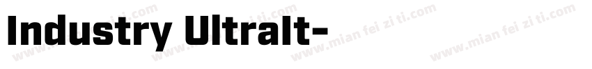 Industry UltraIt字体转换
